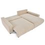 Voir la diapositive 4 : LISA DESIGN Pivoine - canapé d'angle 4 places réversible convertible avec 2 coffres en velours côtelé