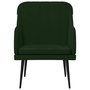 Voir la diapositive 3 : VIDAXL Fauteuil Vert fonce 63x76x80 cm Velours