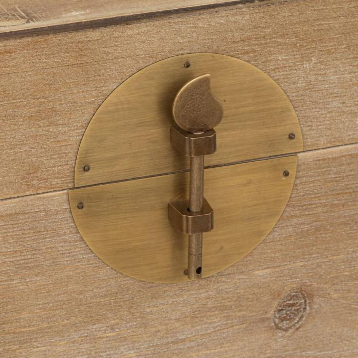 ATMOSPHERA Lot de 3 Malles Déco  Jiling  58cm Naturel