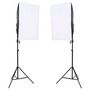 Voir la diapositive 2 : VIDAXL Kit de studio photo avec eclairage ecran de fond et reflecteur