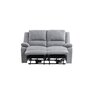 Voir la diapositive 7 : Canapé relax électrique HELENA 2 ou 3 places tissu gris clair