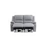 Voir la diapositive 7 : Canapé relax électrique HELENA 2 ou 3 places tissu gris clair