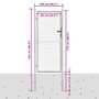 Voir la diapositive 5 : VIDAXL Portail de jardin en acier galvanise 100 x 175 cm argent