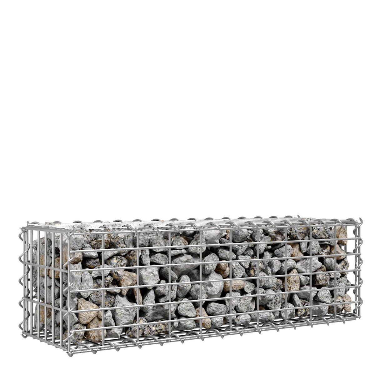 tectake Gabion rectangulaire gris 100 x 30 x 30 cm