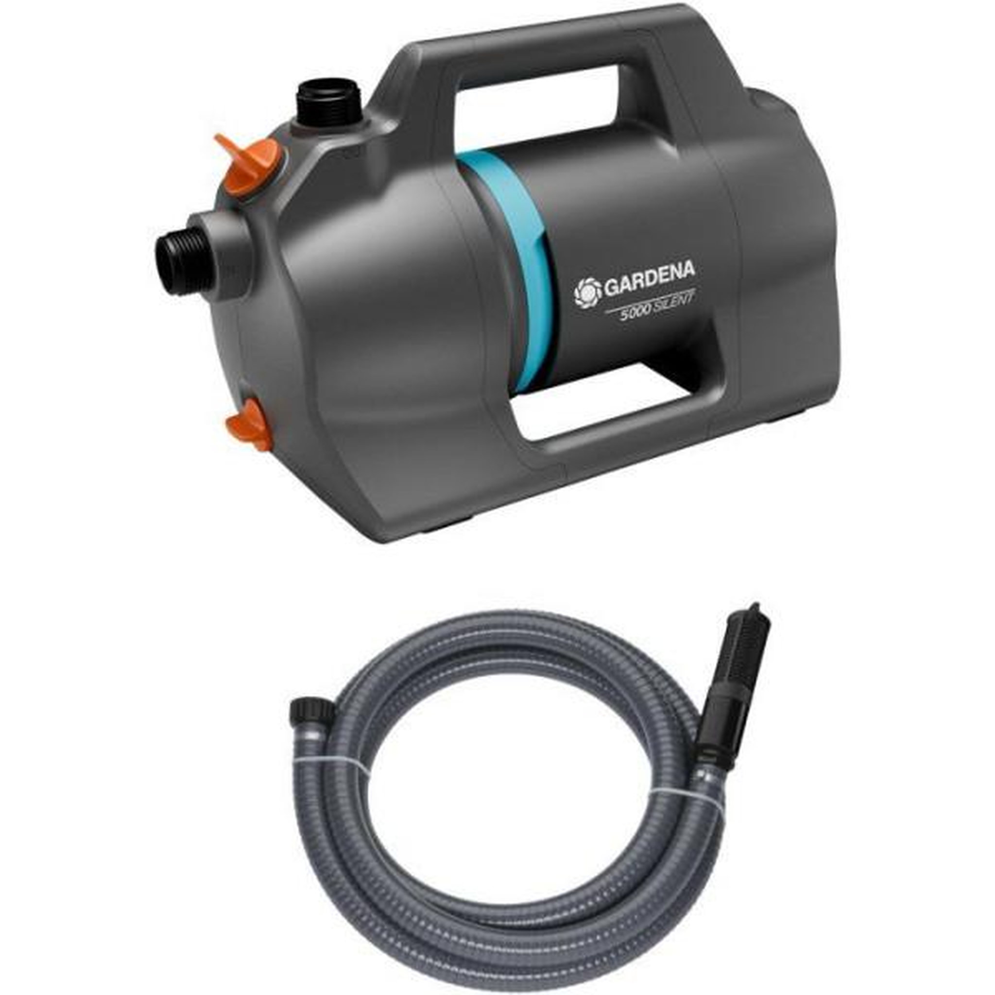 Gardena Kit pompe d'arrosage surface - gardena - 5000 silent - avec équipement d'aspiration - silencieuse - haute performance