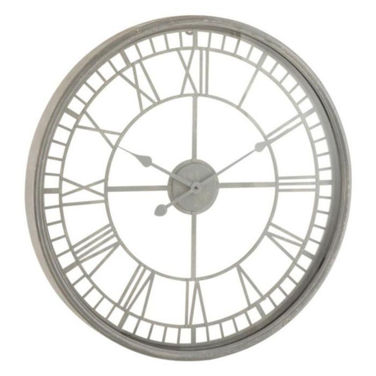 Paris Prix Horloge Murale Design  Métal & Verre  67cm Gris