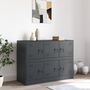 Voir la diapositive 3 : VIDAXL Buffet anthracite 99x39x73 cm acier