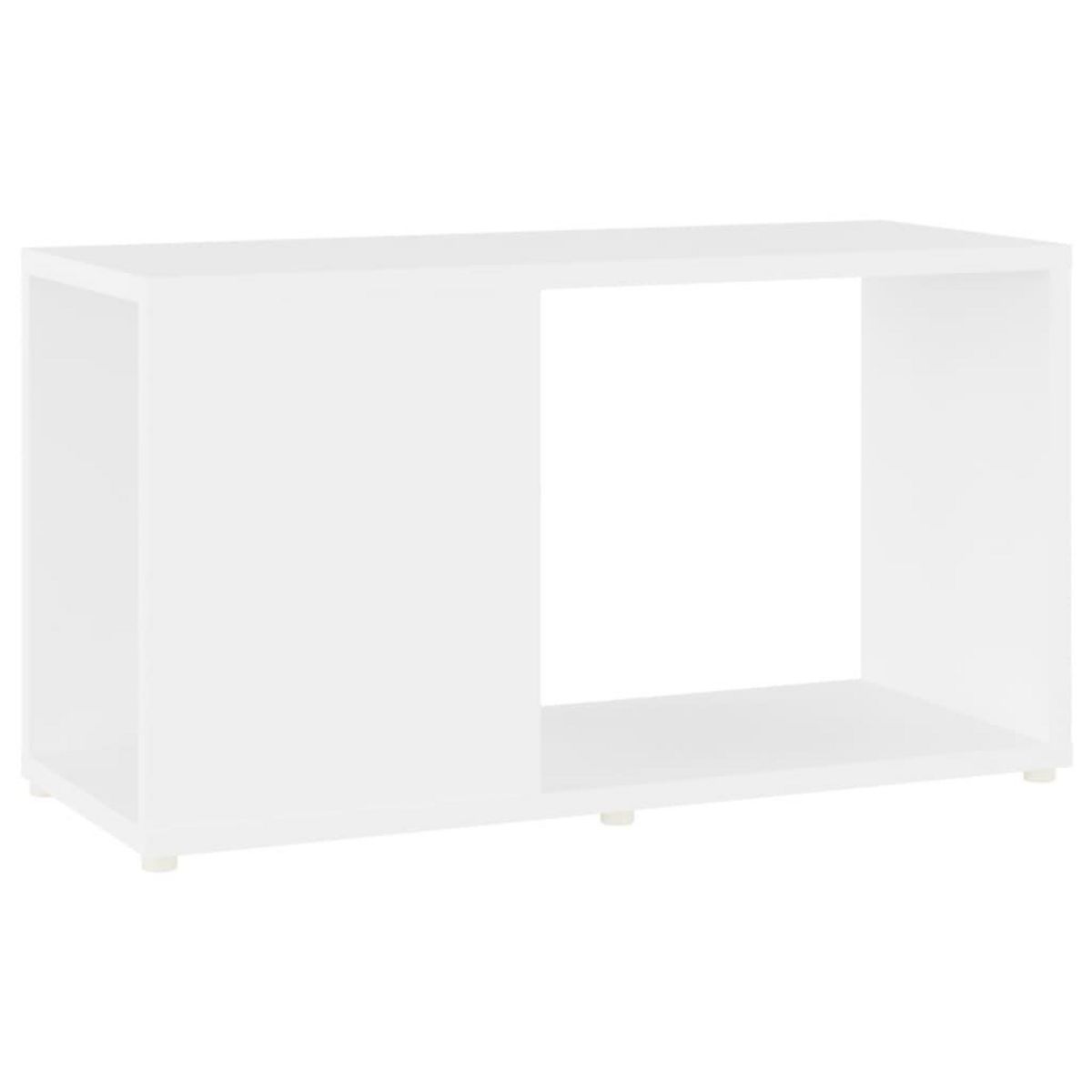 VIDAXL Meuble TV Blanc 60x24x32 cm Bois d'ingenierie