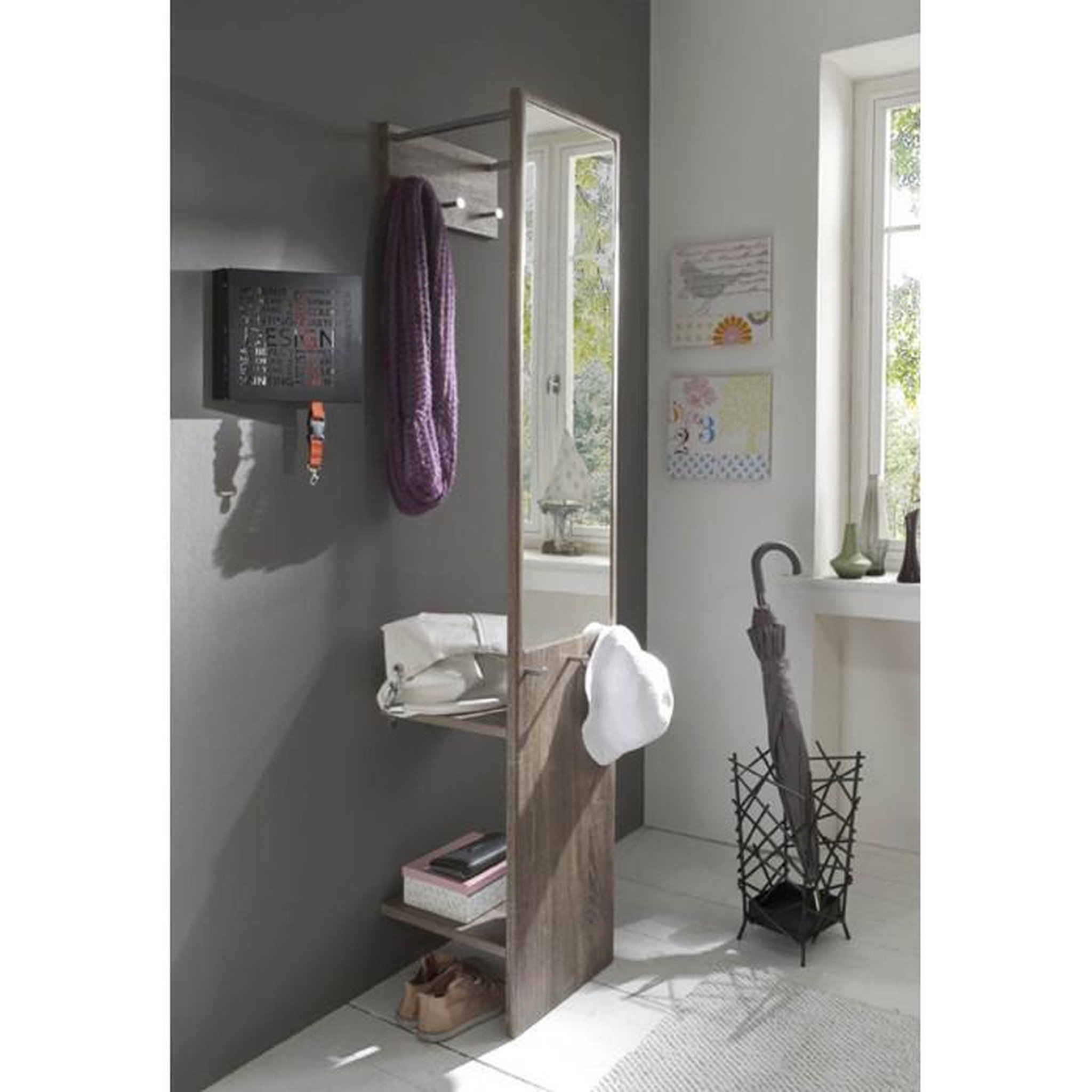 Voir la diapositive 3 : Paris Prix Boîte à Clés Métal  Design  24cm Noir