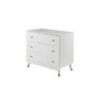 Voir la diapositive 4 : Vipack Ensemble 4 Pièces Billy Lit commode grande armoire blanc