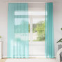 Voir la diapositive 1 : VIDAXL Rideaux en voile avec boucles 2 pcs turquoise 140x225 cm