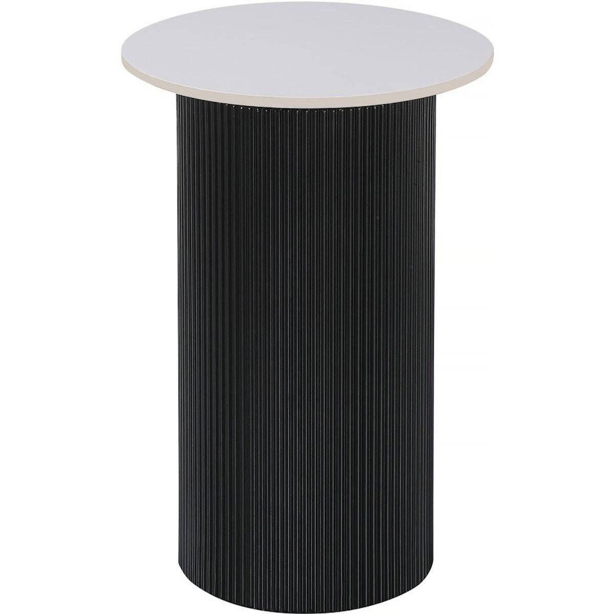 Habitat et Jardin Table d'appoint, bout de canapé, table de chevet en céramique  Eclat  - 50 x 50 x 55 cm - Blanc