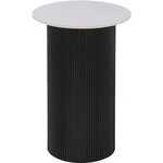 Habitat et Jardin Table d'appoint, bout de canapé, table de chevet en céramique  Eclat  - 50 x 50 x 55 cm - Blanc