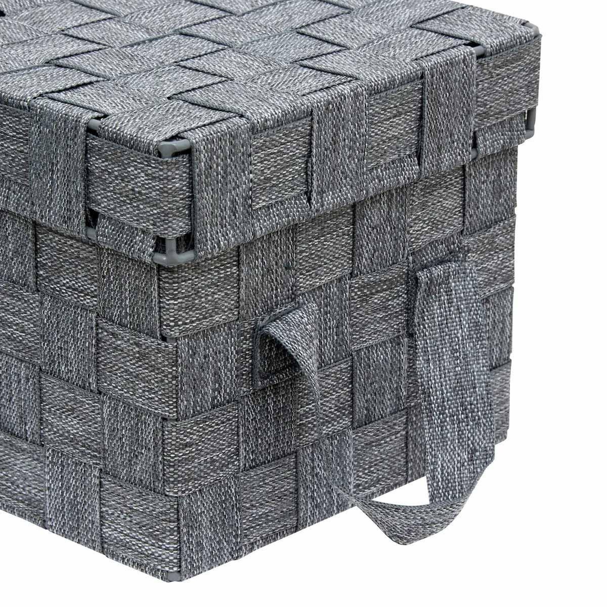 Voir la diapositive 4 : FIVE Lot de 2 boîtes de rangement  lise  35cm gris