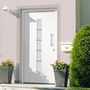 Voir la diapositive 1 : VIDAXL Porte d'entree Aluminium et PVC Blanc 100x200 cm