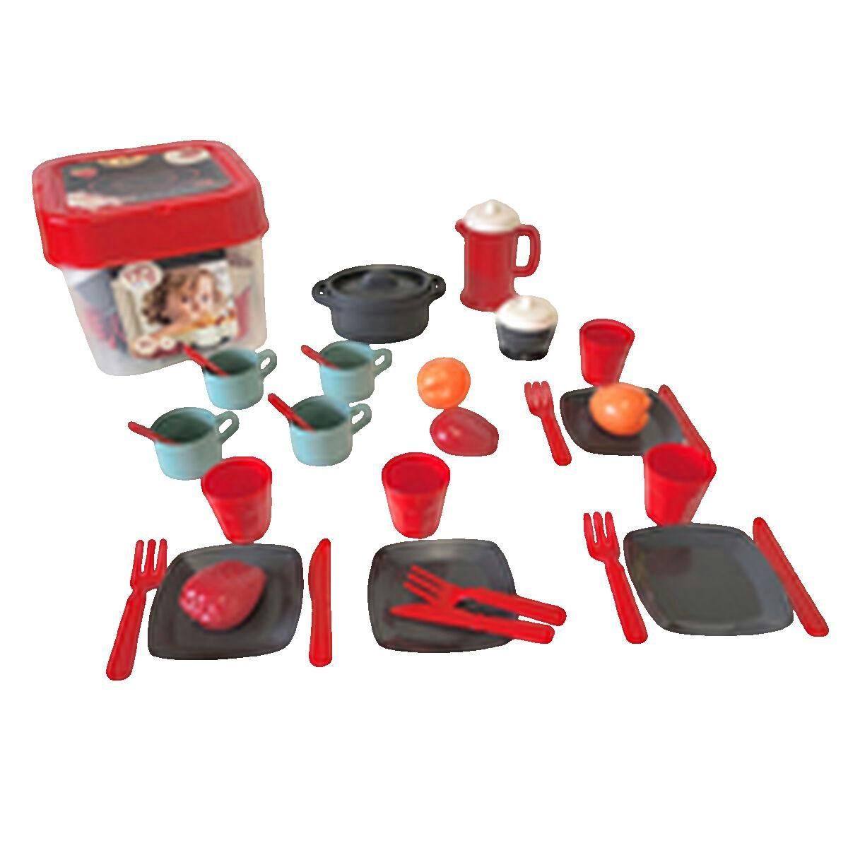 Ecoiffier Jeu de cuisine Ecoiffier Coffret Dinette coloré