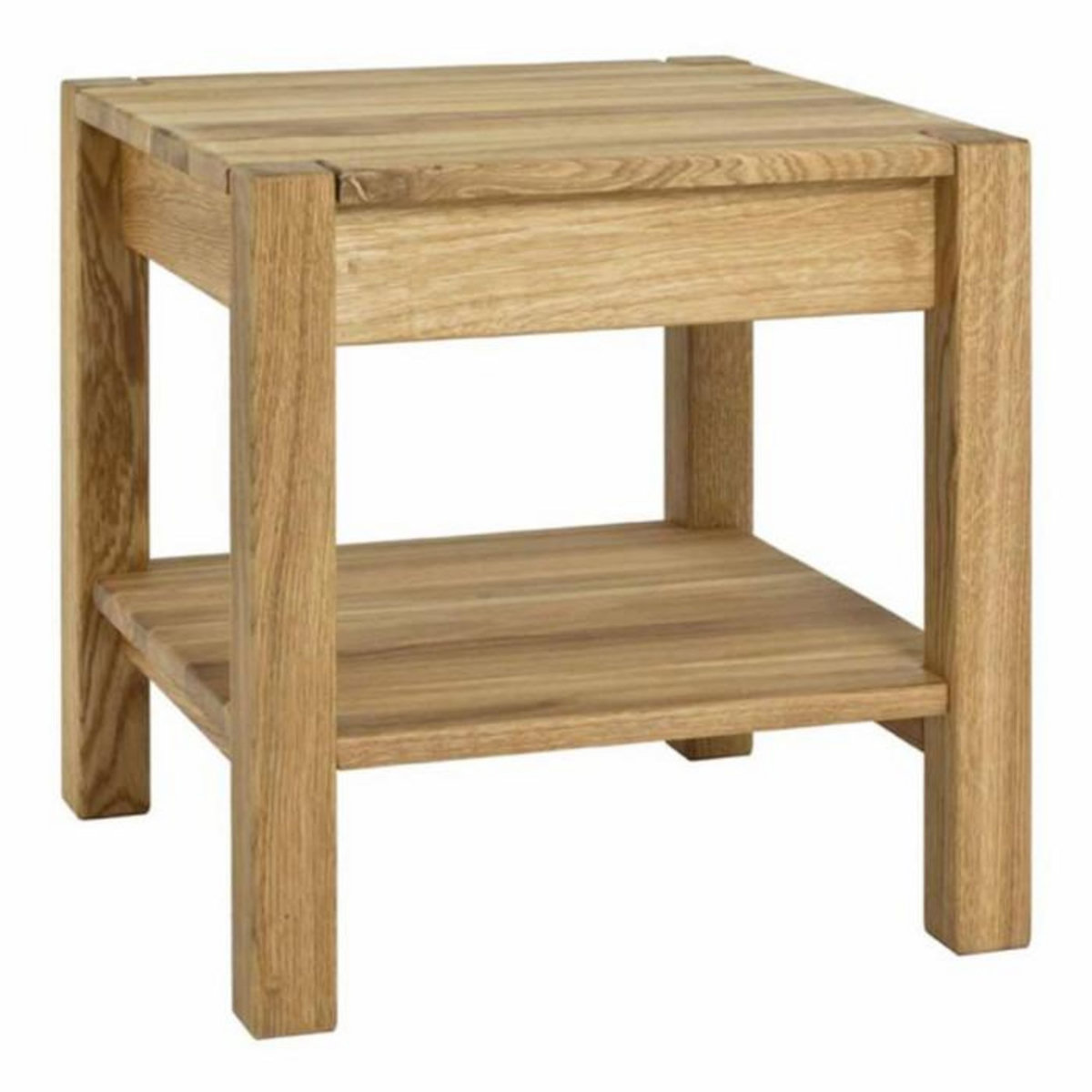 Paris Prix Table d'Appoint 2 Niveaux  Solal  45cm Chêne Foncé