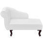 Voir la diapositive 2 : VIDAXL Chaise longue Blanc Similicuir