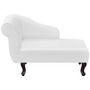 Voir la diapositive 2 : VIDAXL Chaise longue Blanc Similicuir