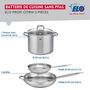 Voir la diapositive 2 : ELO Ensemble de 2 Poêles de cuisson 24 et 32 cm et 1 faitout 26 cm Elo Profi Citrin