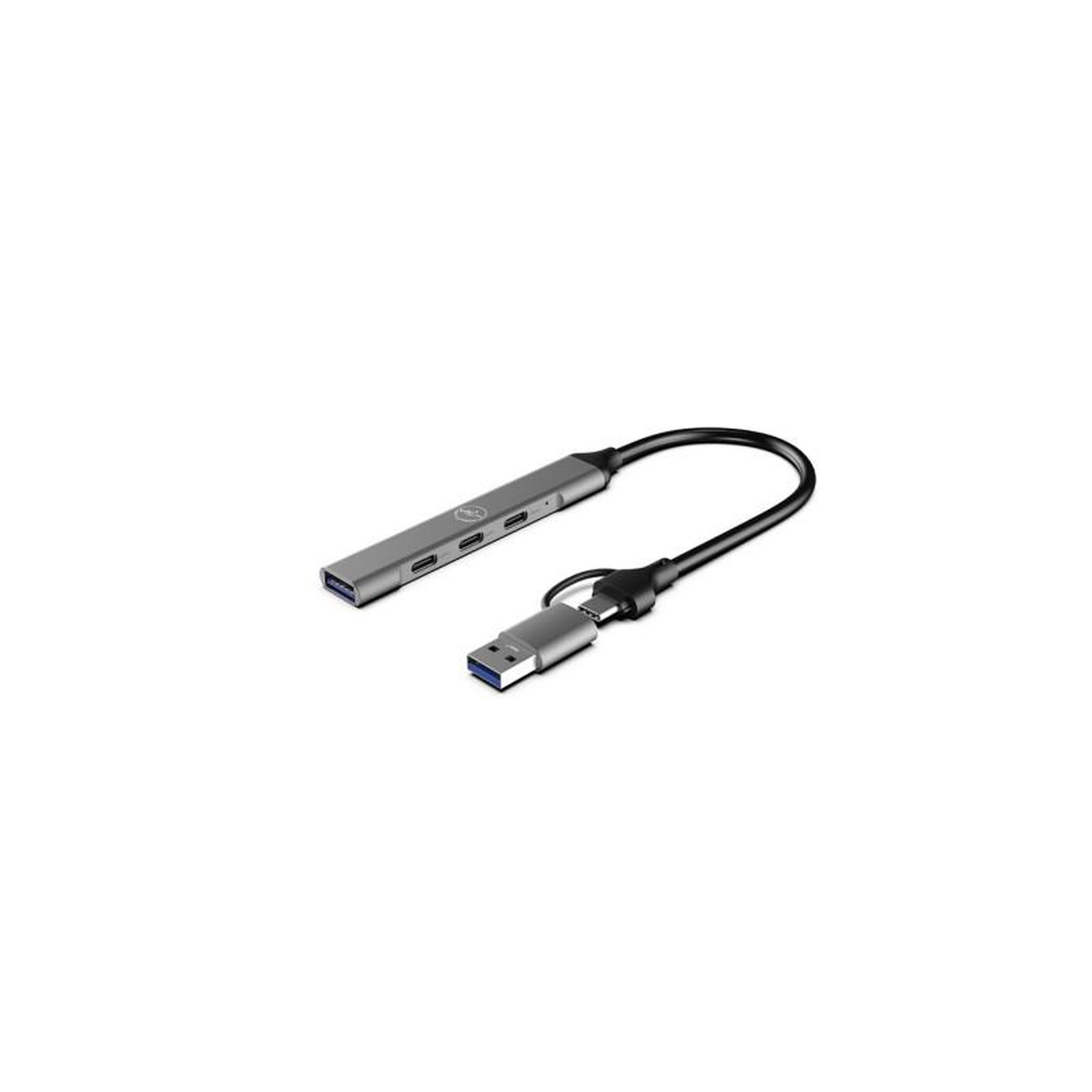 Mobility Lab Adaptateur et convertisseur Mobility Lab HUB USB C ULTRA SLIM + ADAPTATEUR USB C FEMELLE USB A MALE AVEC 1 PORT USB A 3.0 et 3