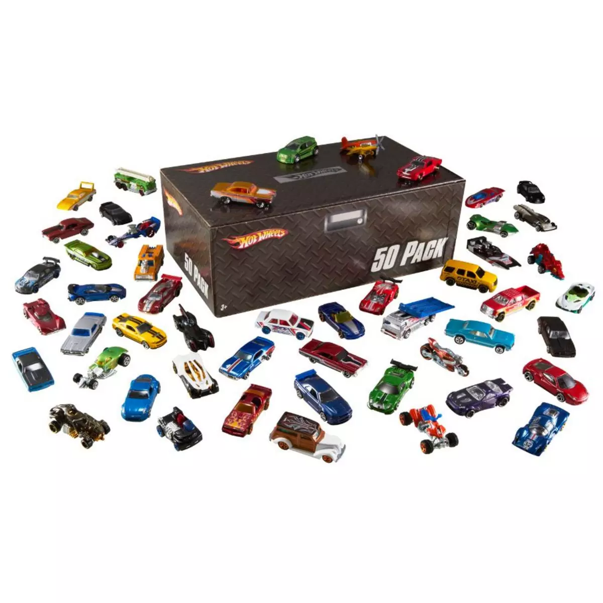 HOT WHEELS Pack 50 véhicules