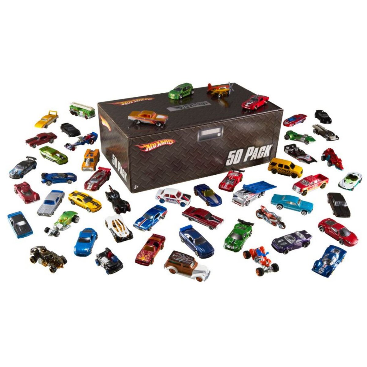 HOT WHEELS Pack 50 véhicules