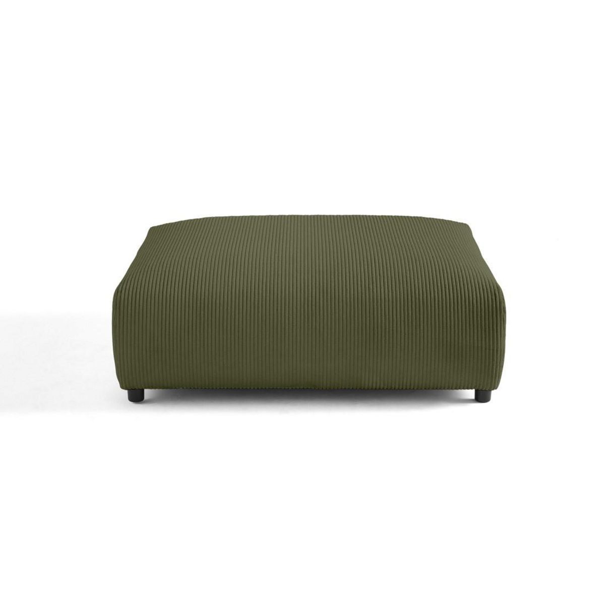 LISA DESIGN Garance - grand pouf modulable - en velours côtelé