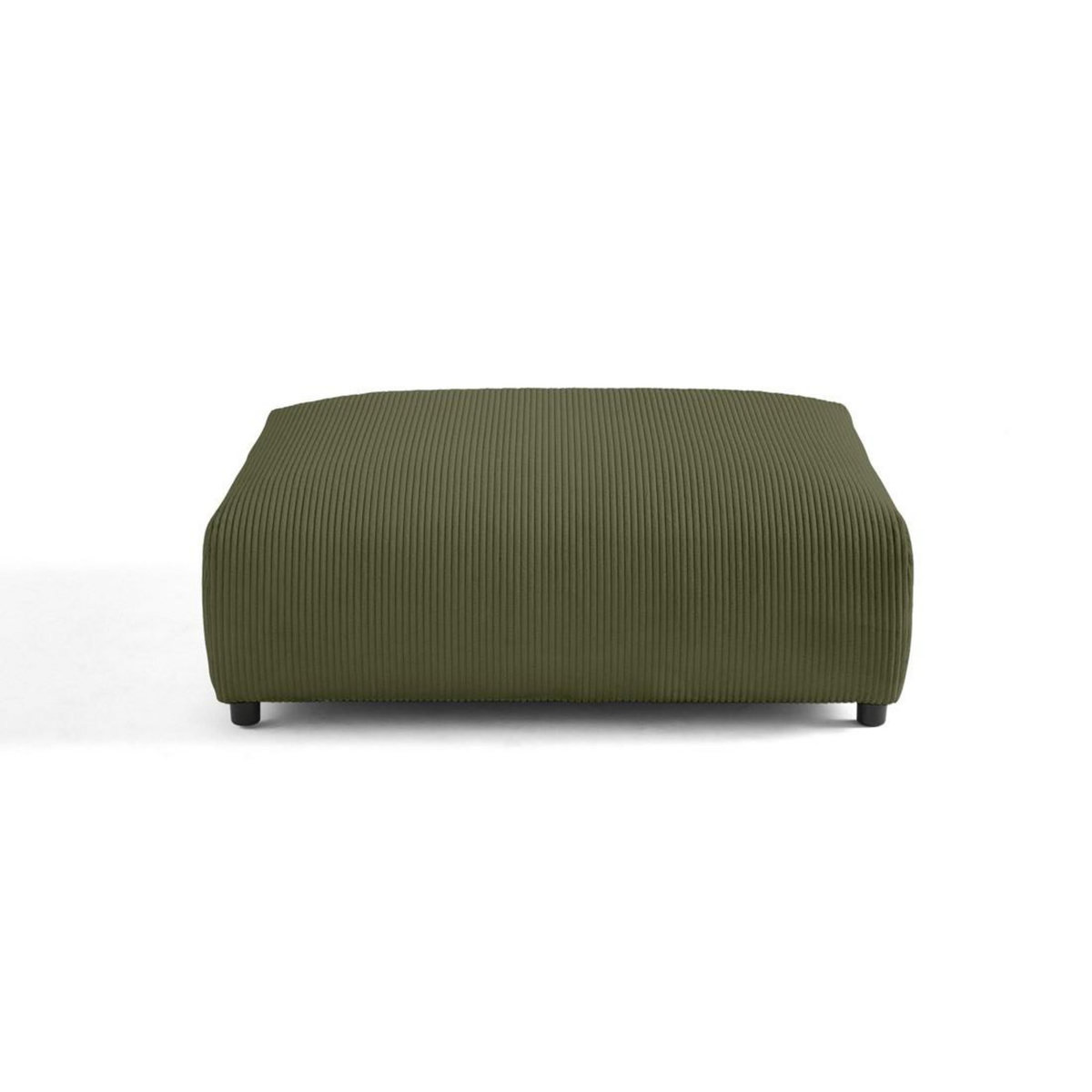 LISA DESIGN Garance - grand pouf modulable - en velours côtelé