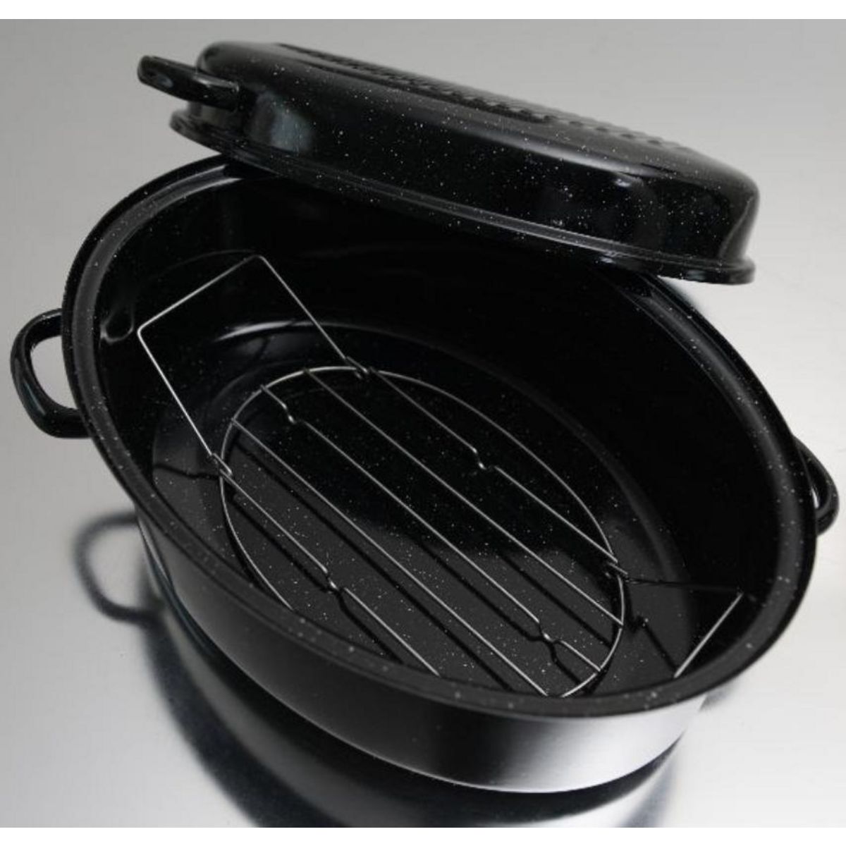 Kochstar Daubière en acier émaillé 38cm noir - k32711038