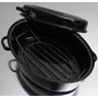 Voir la diapositive 2 : Kochstar Daubière en acier émaillé 38cm noir - k32711038