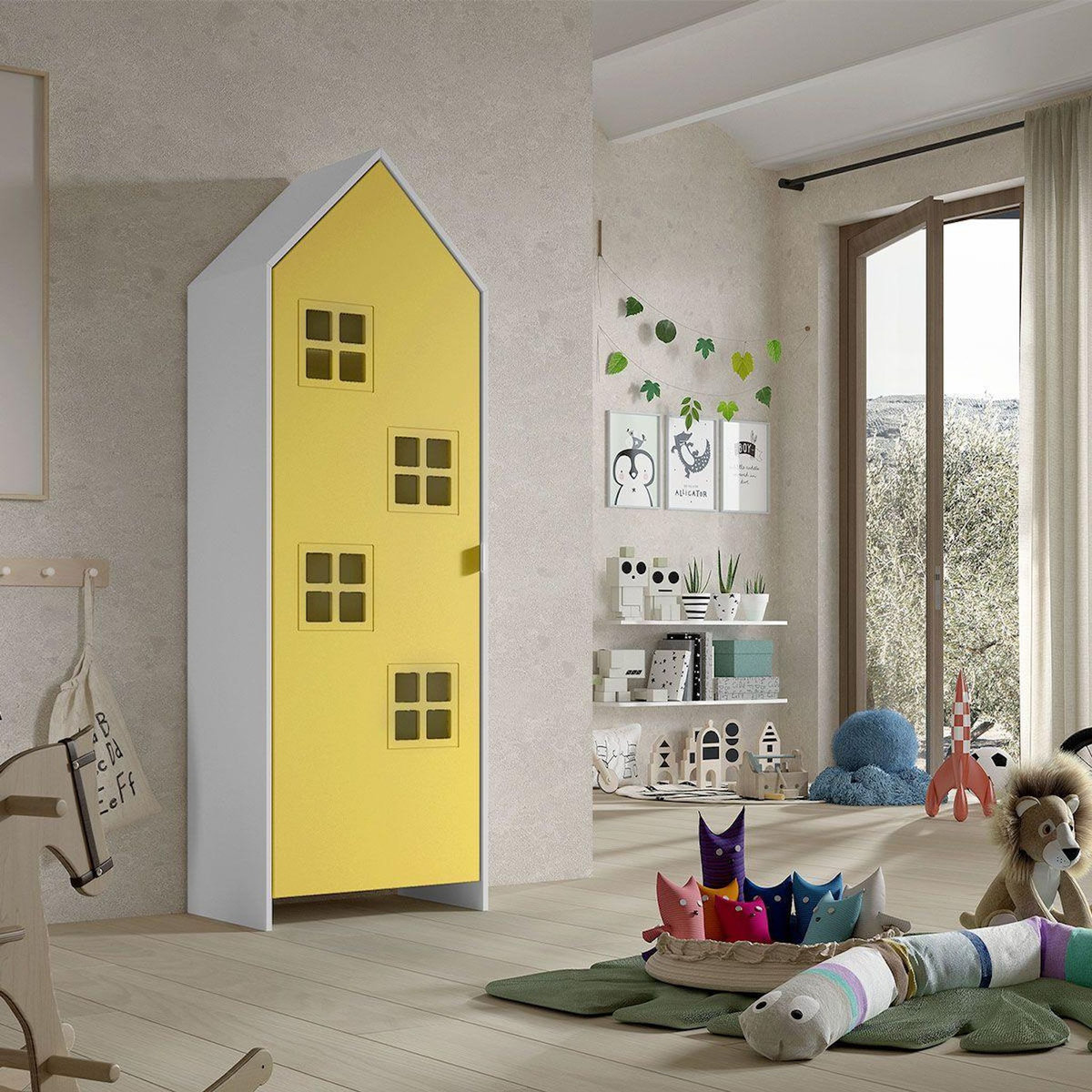 Vipack Armoire Casami Bruges Avec Porte En More Jaune