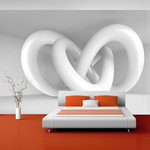 Paris Prix Papier Peint  White Weave. Coloris disponibles : Multicolore