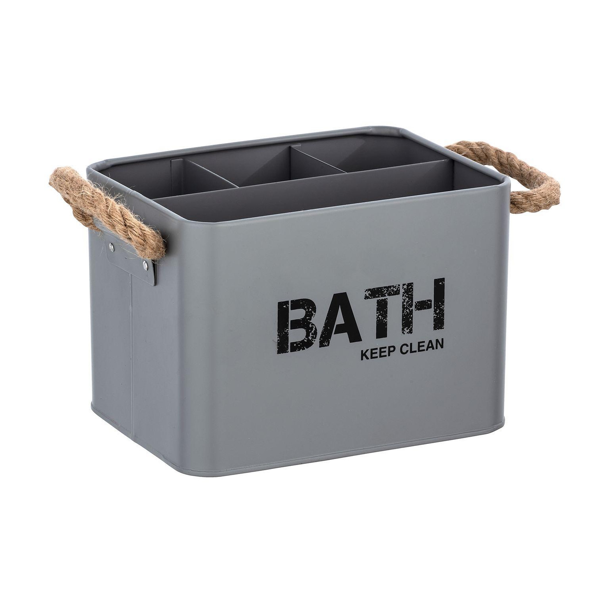 Voir la diapositive 1 : Wenko Boîte de rangement compartimentée salle de bain gara - l. 19 x h. 12 cm