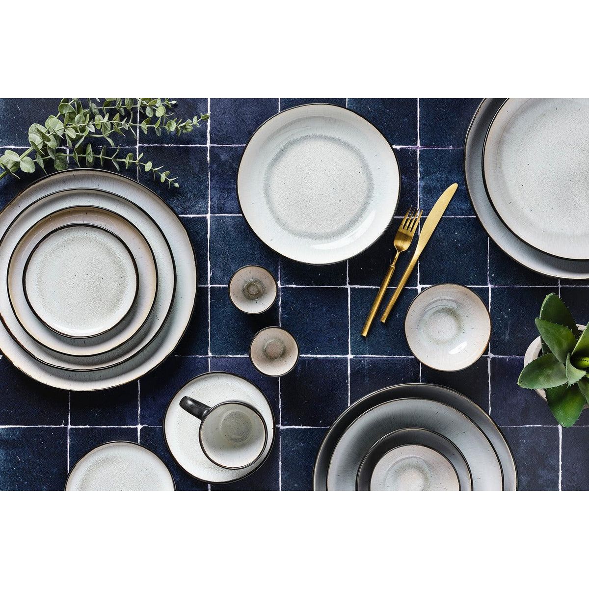 BJORN Assiette IRIS Ø26cm - 6 pièces - Blanc ivoire