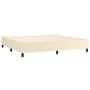 Voir la diapositive 4 : VIDAXL Cadre de lit sans matelas creme 200x200 cm similicuir