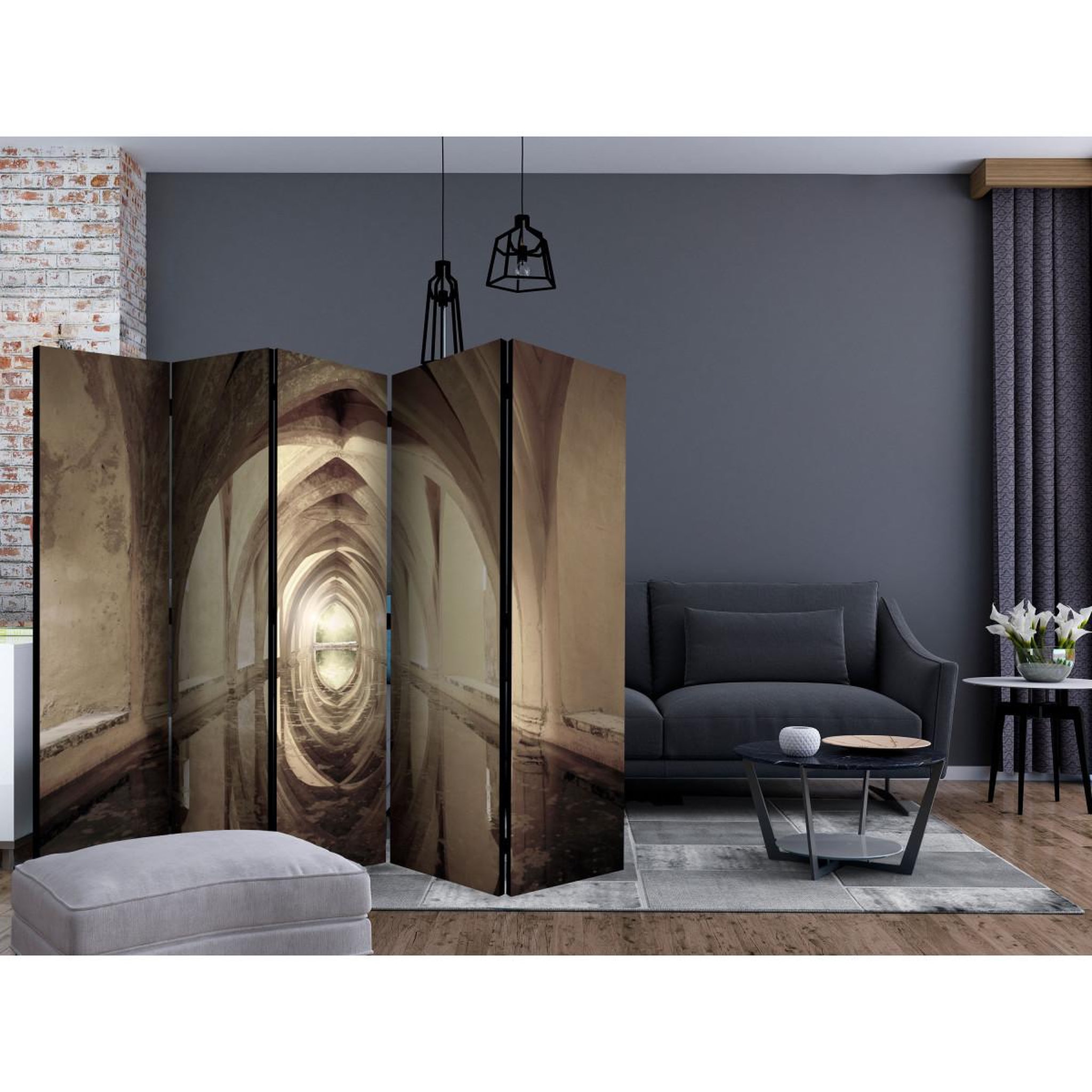 Voir la diapositive 2 : Paris Prix Paravent 5 volets  magical corridor  172x225cm