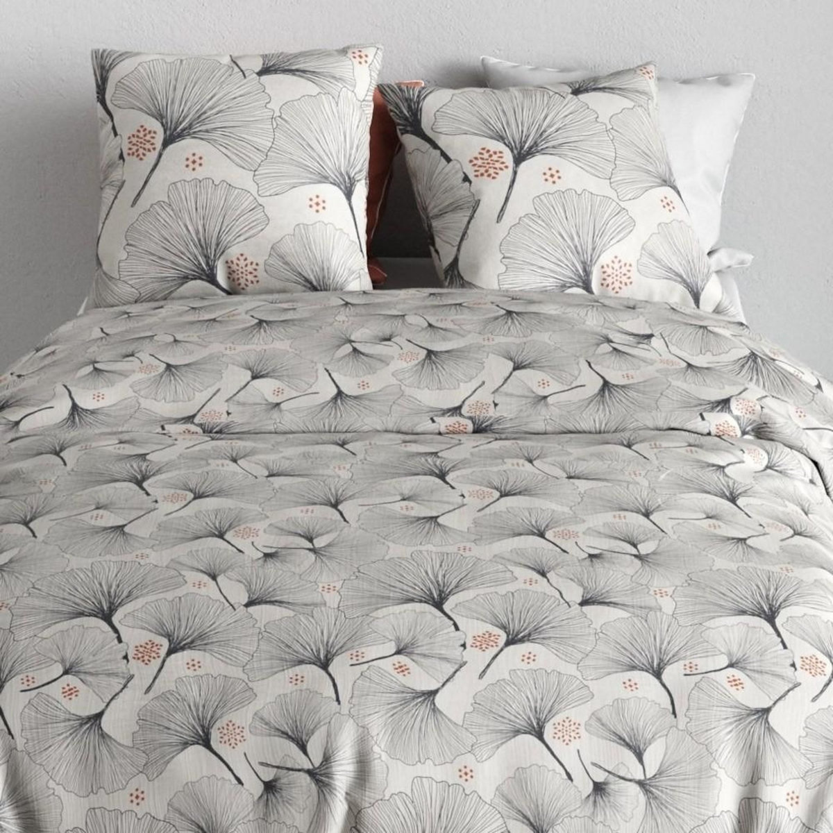 ATELIER DU COTON Housse de couette 240x220 + 2 taies en coton 57 fils