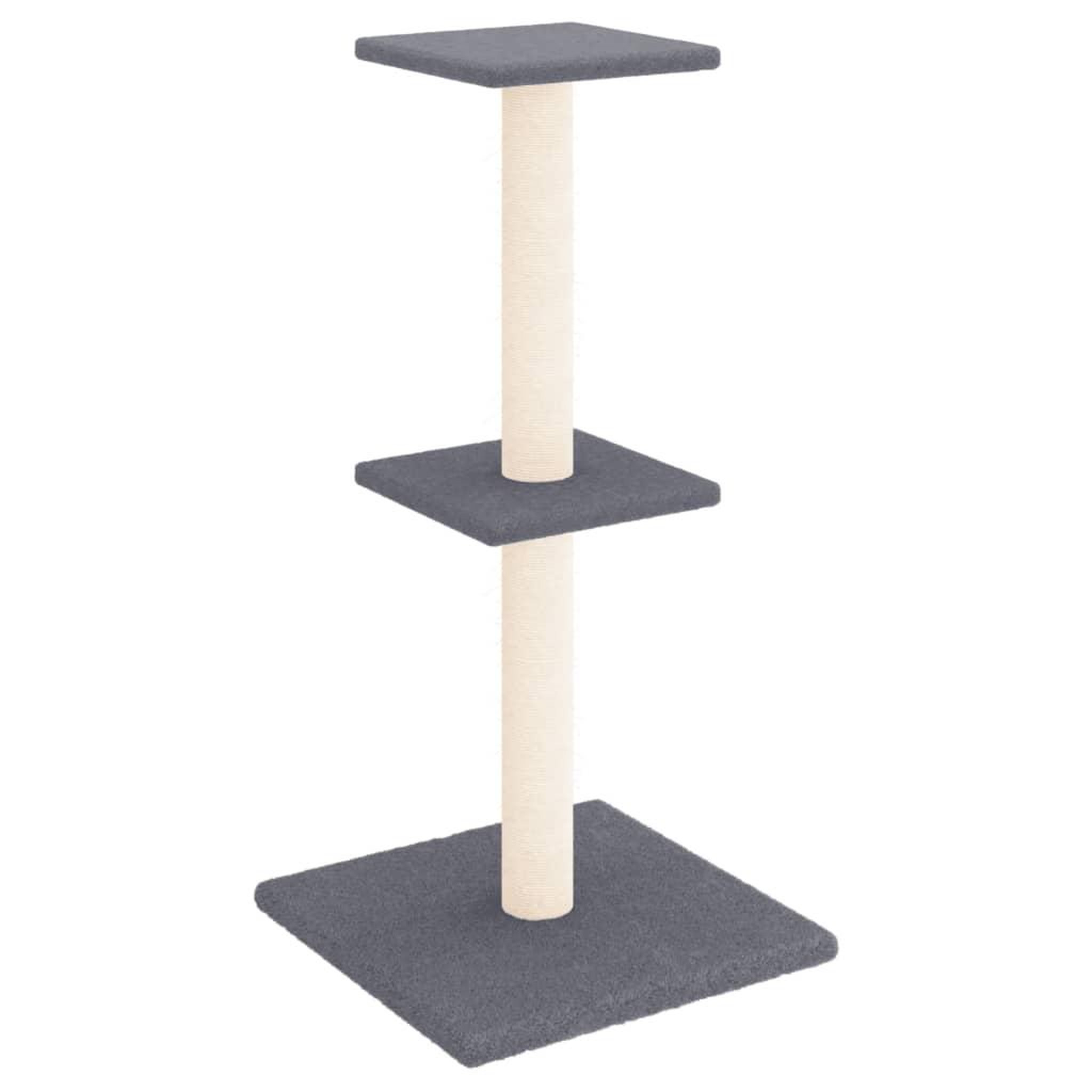 Voir la diapositive 2 : VIDAXL Arbre a chat avec griffoirs en sisal gris fonce 73 cm