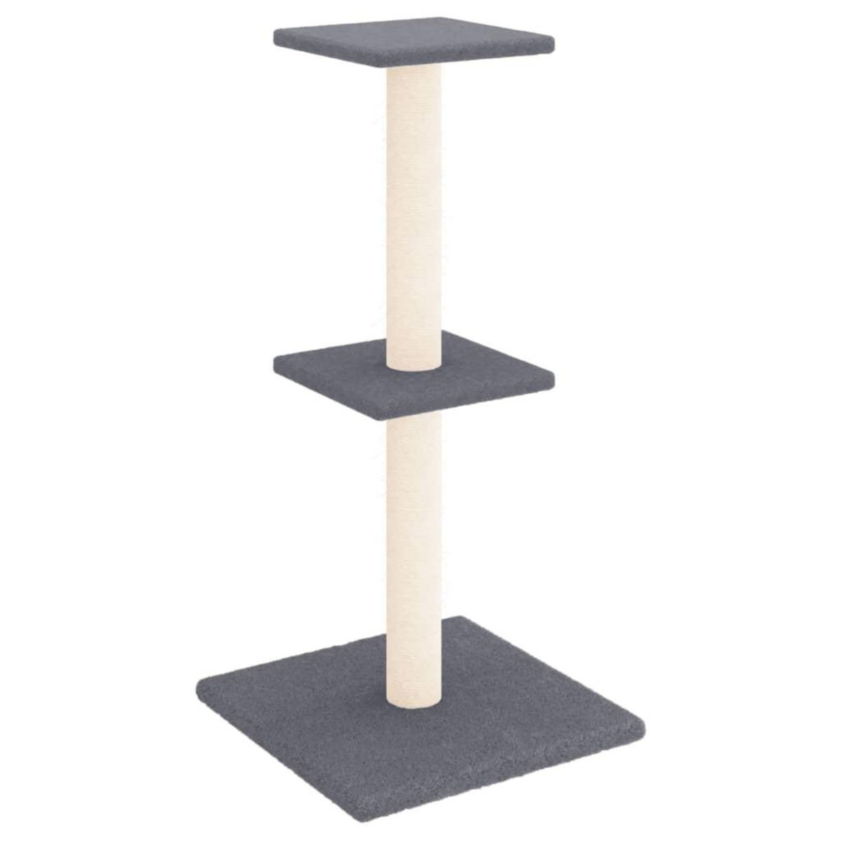 VIDAXL Arbre a chat avec griffoirs en sisal gris fonce 73 cm