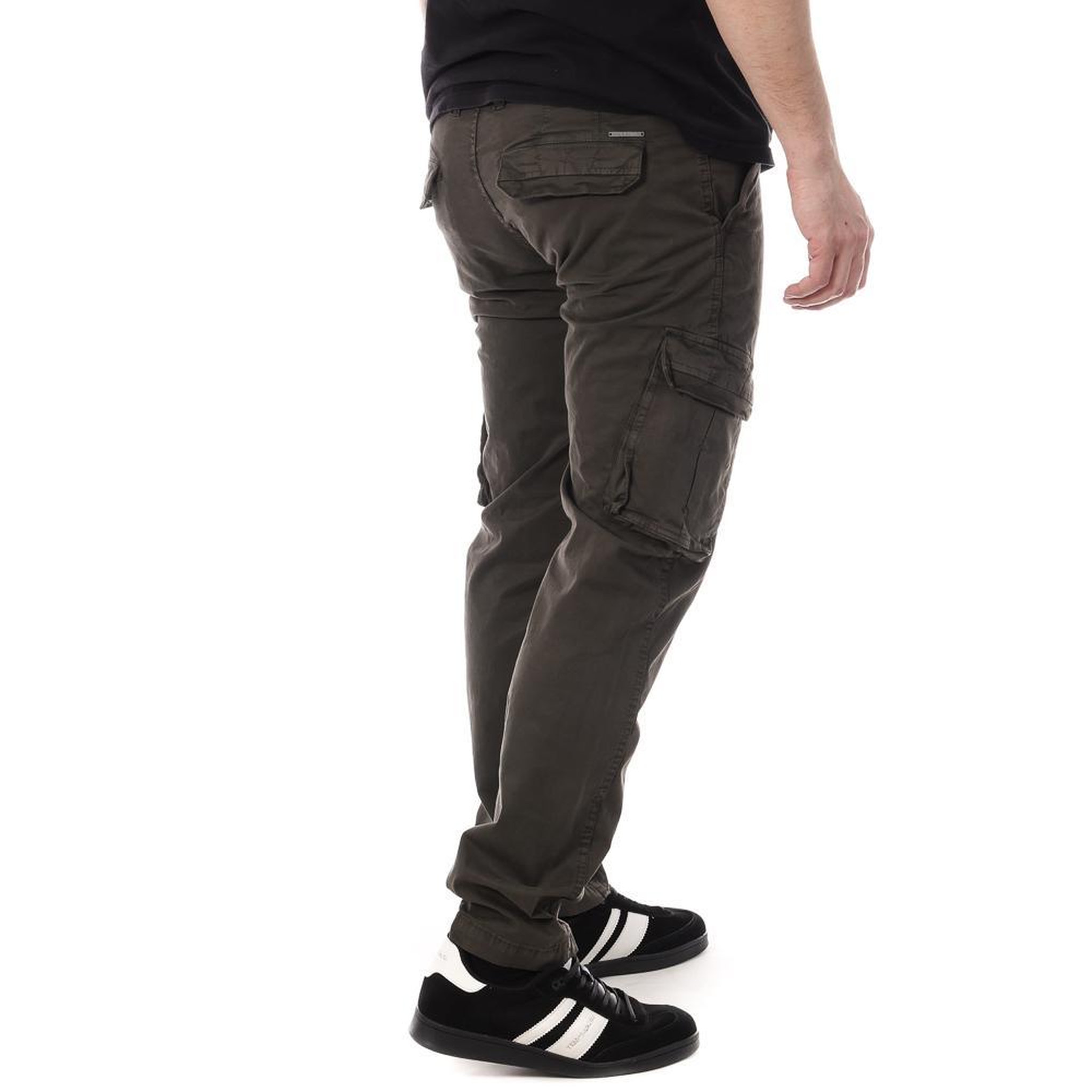 Voir la diapositive 2 : PANAME BROTHERS Pantalon Gris Homme Paname Brothers Live