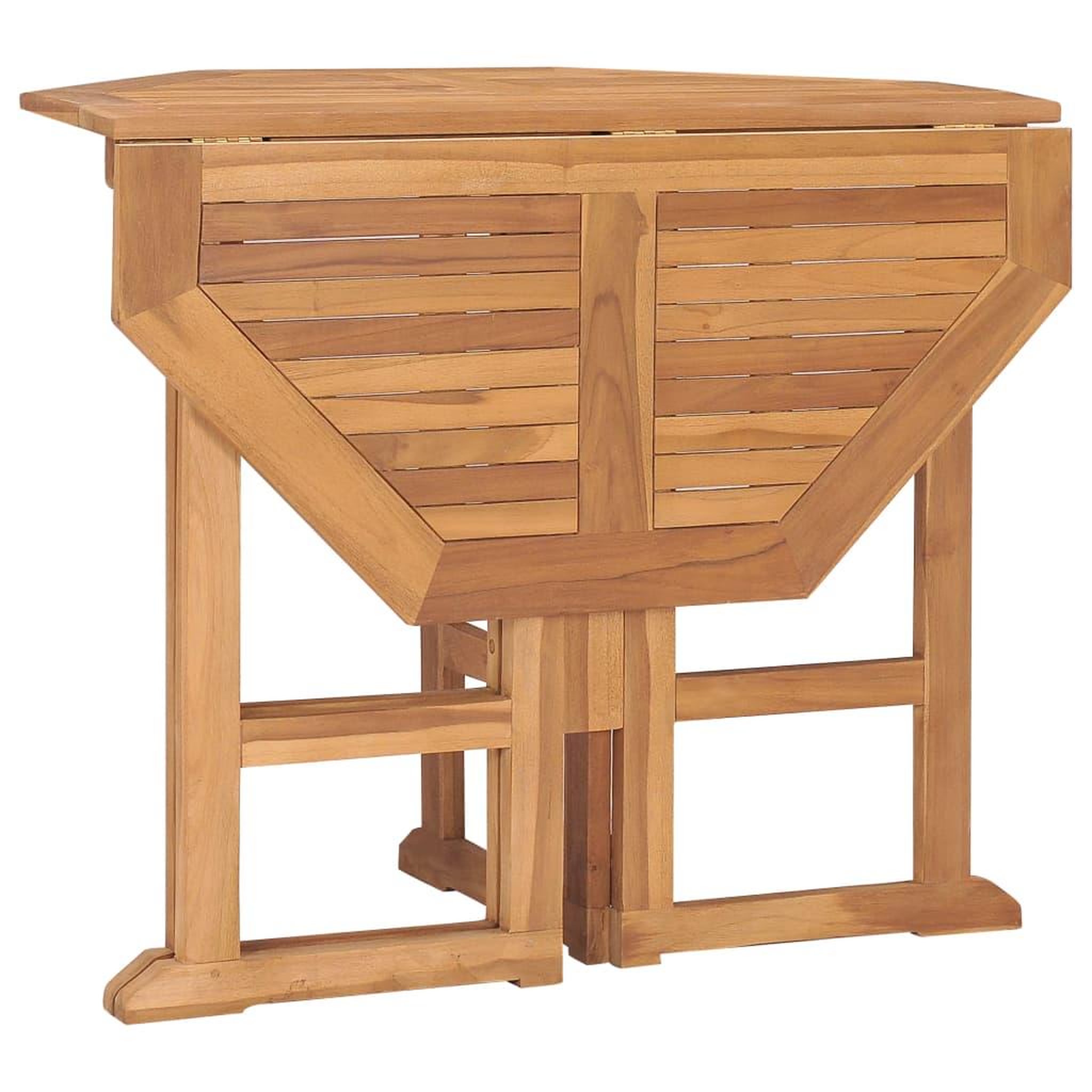 Voir la diapositive 5 : VIDAXL Ensemble a manger d'exterieur pliable 5 pcs Bois solide de teck