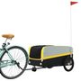 Voir la diapositive 3 : VIDAXL Remorque de vélo noir et jaune 45 kg fer