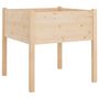 Voir la diapositive 2 : VIDAXL Jardiniere d'exterieur 70x70x70 cm bois de pin massif