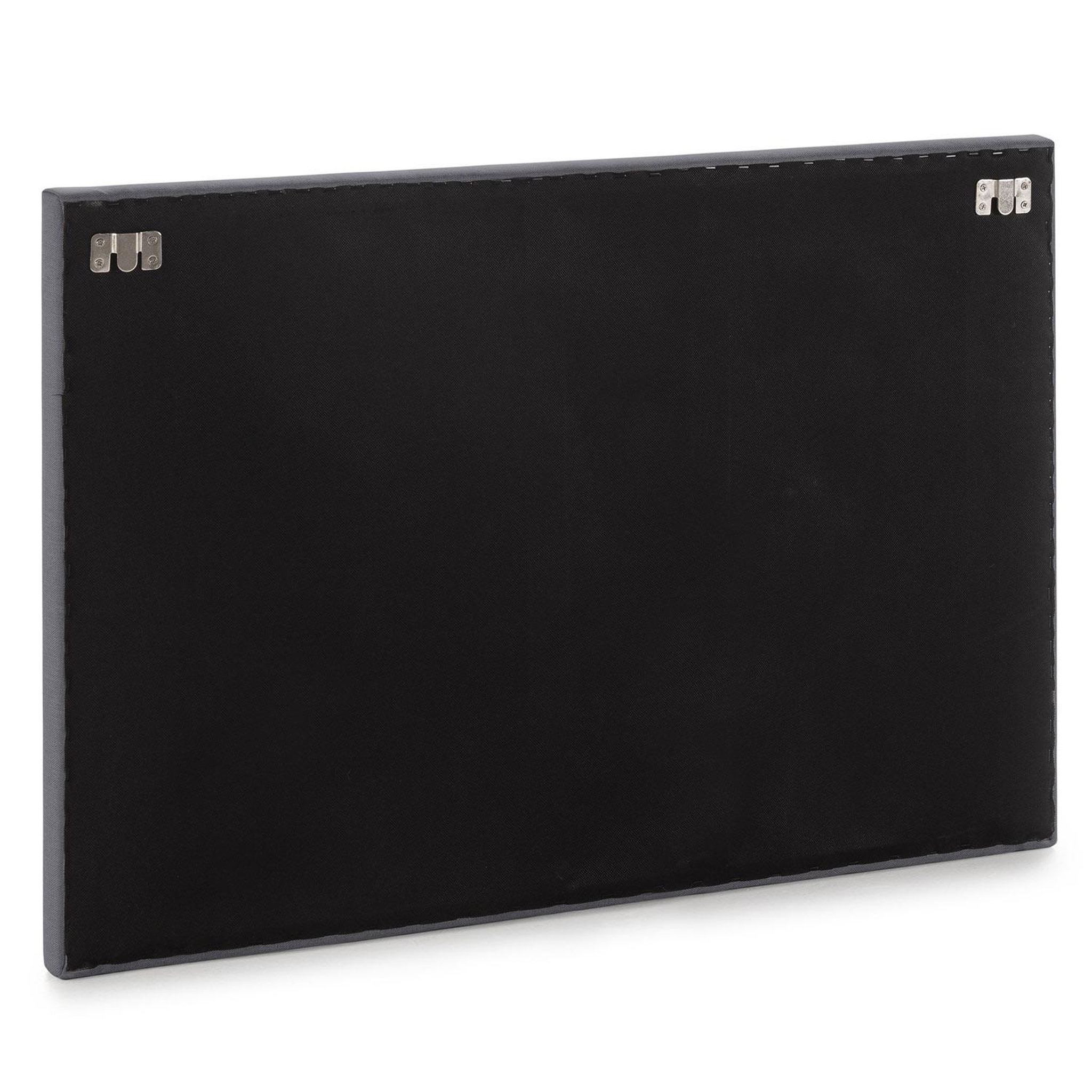 Voir la diapositive 4 : VS VENTA-STOCK Tête de lit Aura recouverte de tissu Gris Foncé 90x60 cm