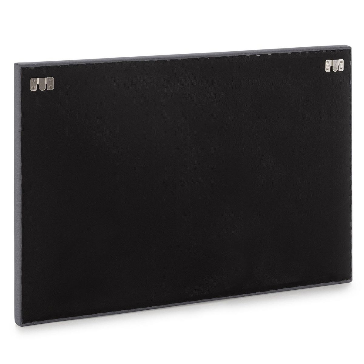 VS VENTA-STOCK Tête de lit Aura recouverte de tissu Gris Foncé 90x60 cm