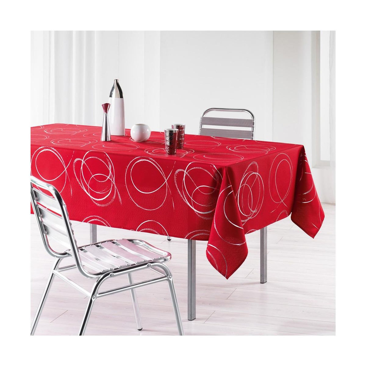 Paris Prix Nappe Antitache  Bully  150x240cm Rouge