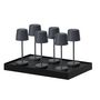 Voir la diapositive 1 : Lumisky 6 mini lampes avec plateau de chargement KELLY MINI Gris anthracite Aluminium H22cm