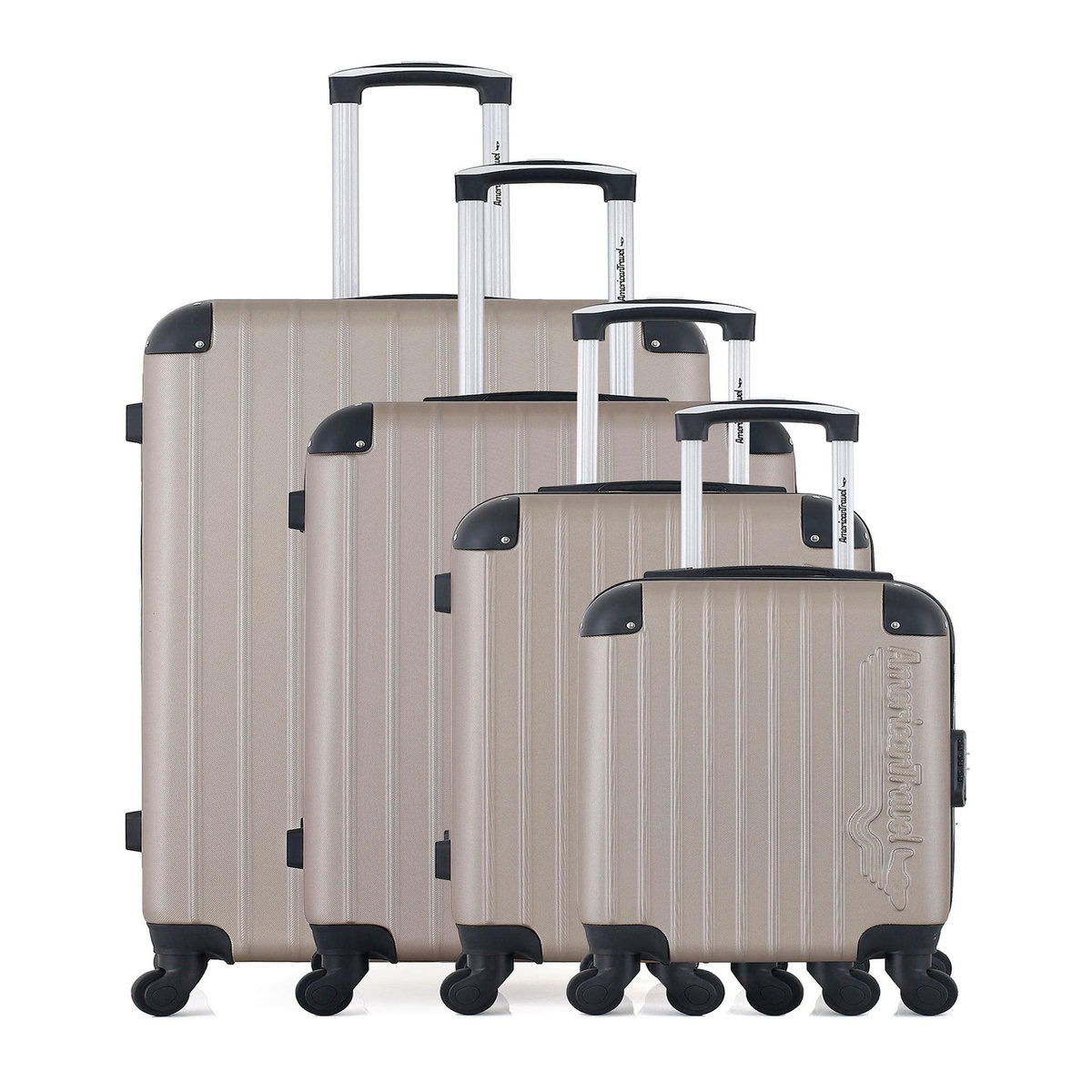 AMERICAN TRAVEL AMERICAN TRAVEL - Set de 4 Valises BUDAPEST-M 75 cm 4 Roues