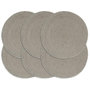 Voir la diapositive 1 : VIDAXL Napperons 6 pcs Gris Plain 38 cm Rond Coton